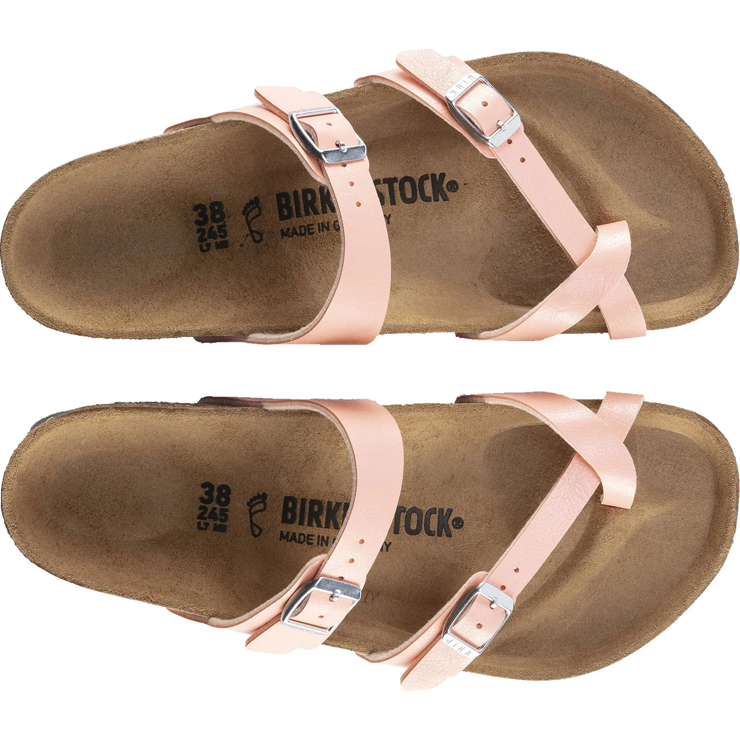 Women's Birkenstock Mayari Graceful Coral Peach Birko-Flor