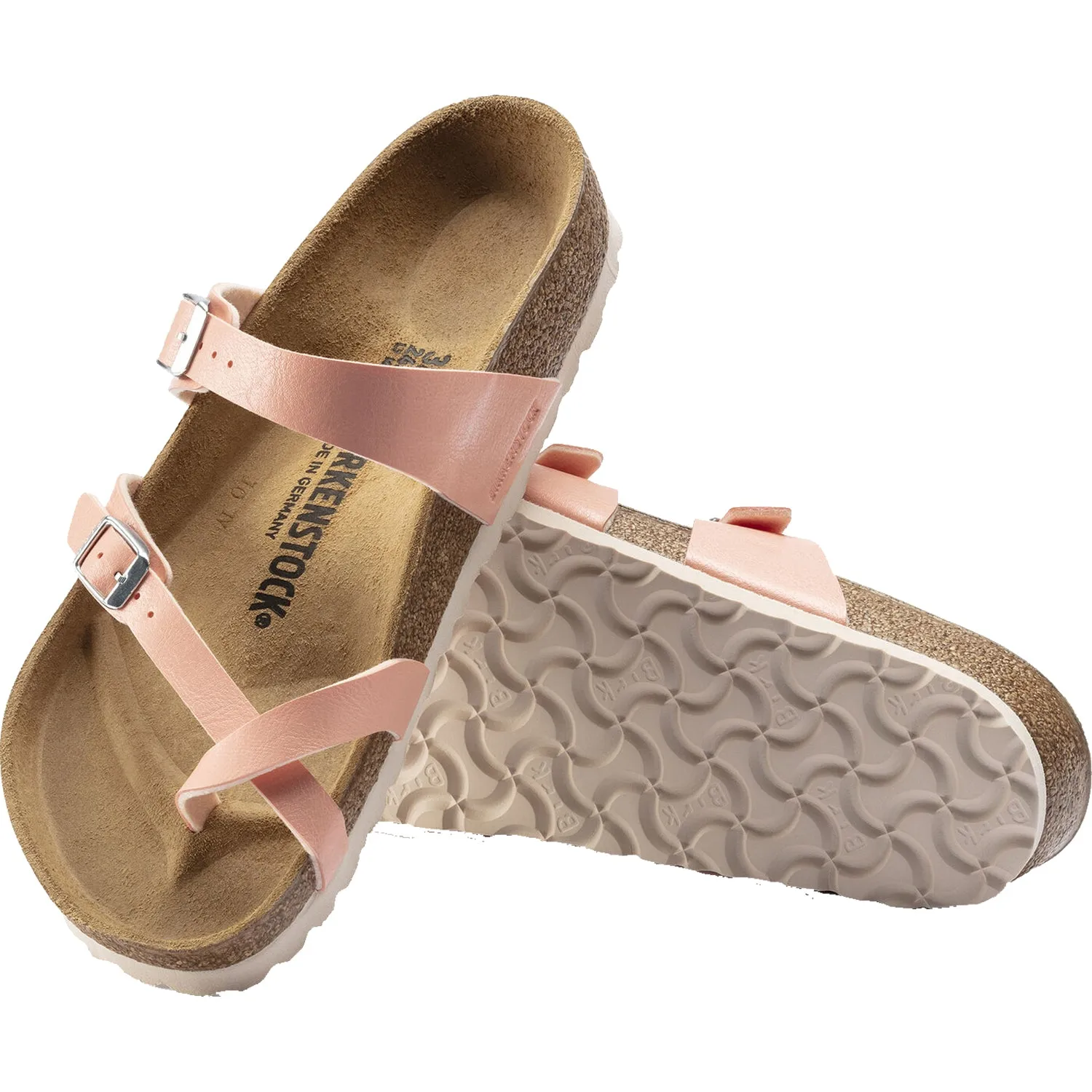 Women's Birkenstock Mayari Graceful Coral Peach Birko-Flor