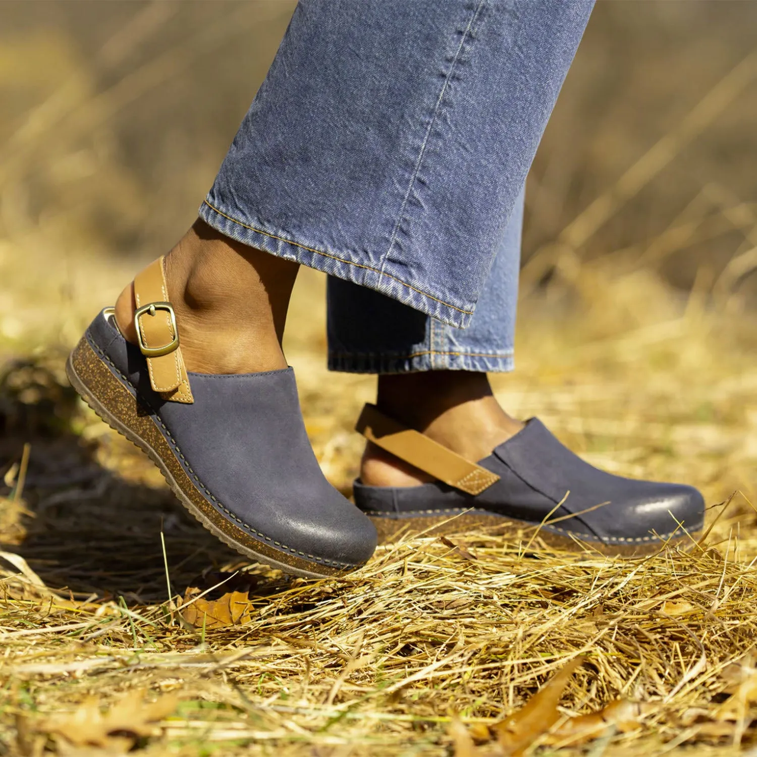 Women's Dansko Merrin Blue Burnished Suede