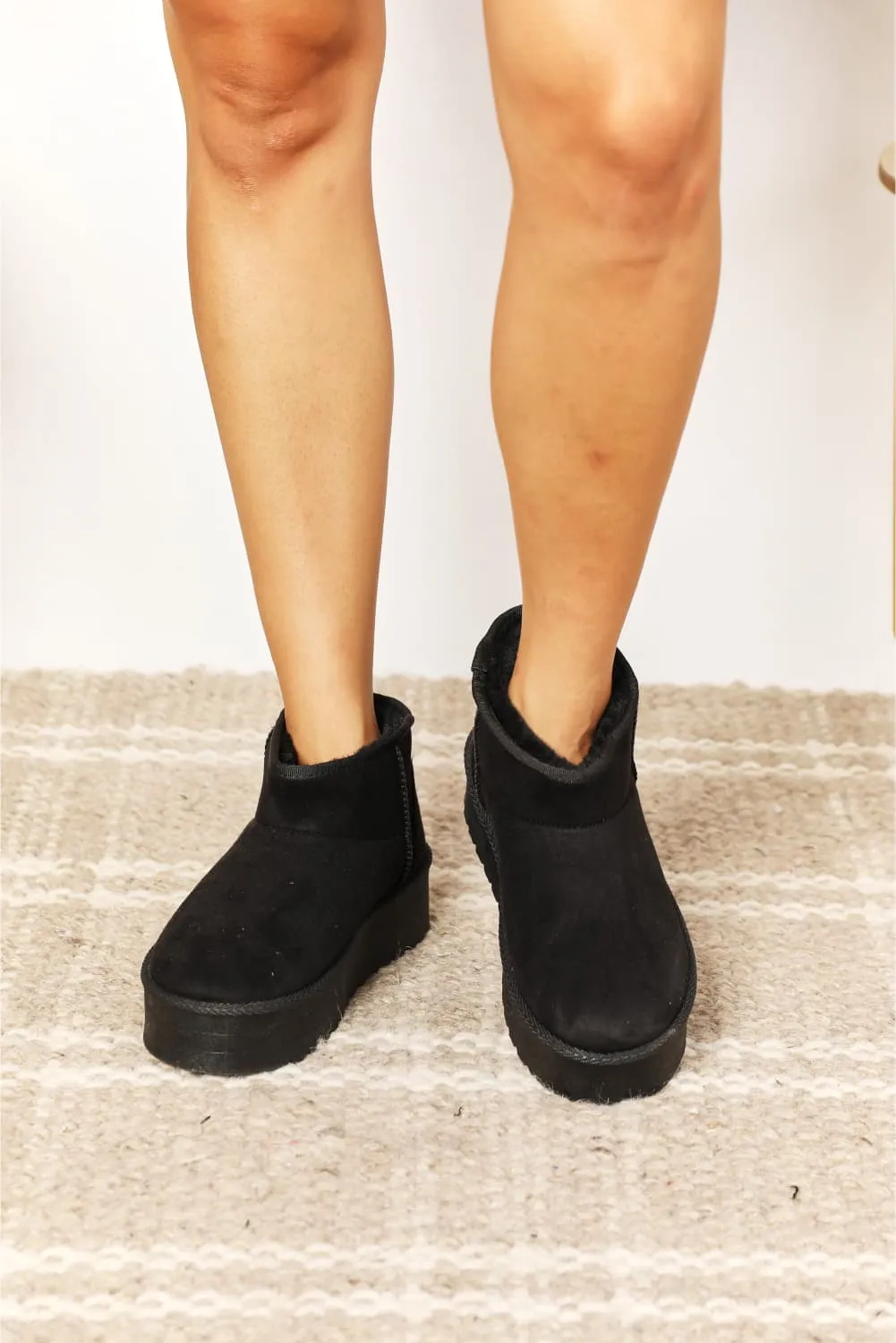 Women's Fleece Lined Mini Boots