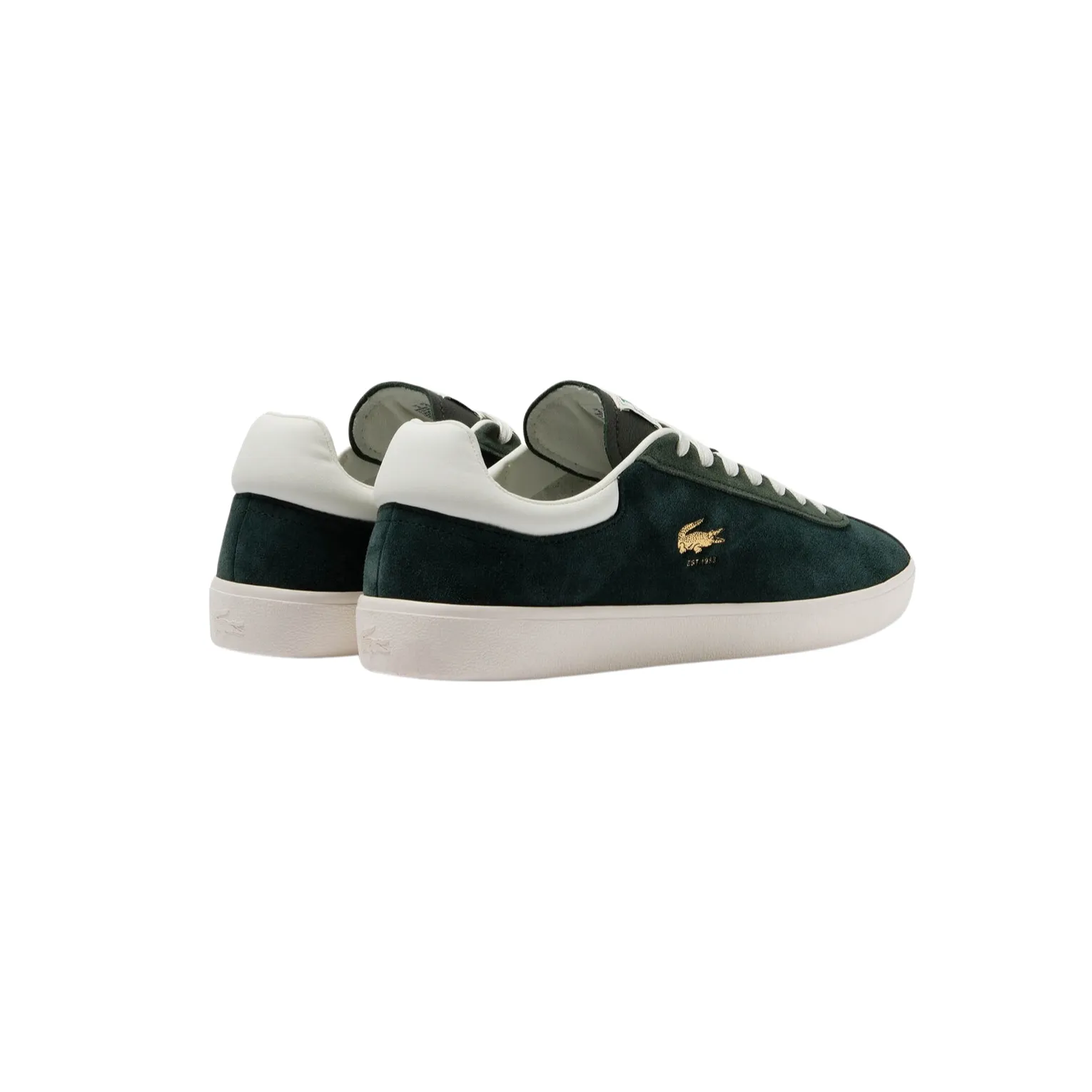 Women's Lacoste Baseshot Dark Green Gold Sneakers