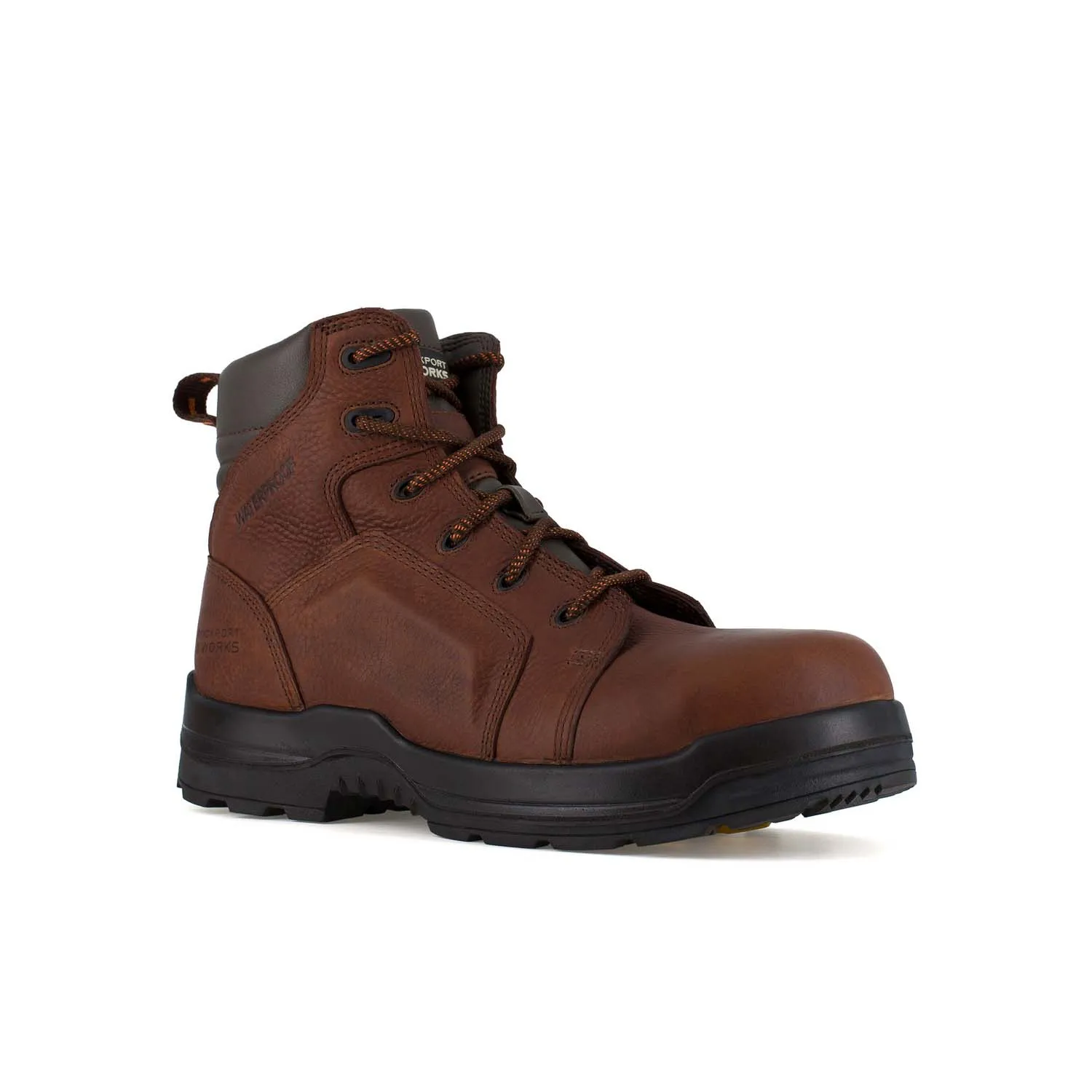 Women's More Energy Composite-Toe Waterproof Work Boot Brown