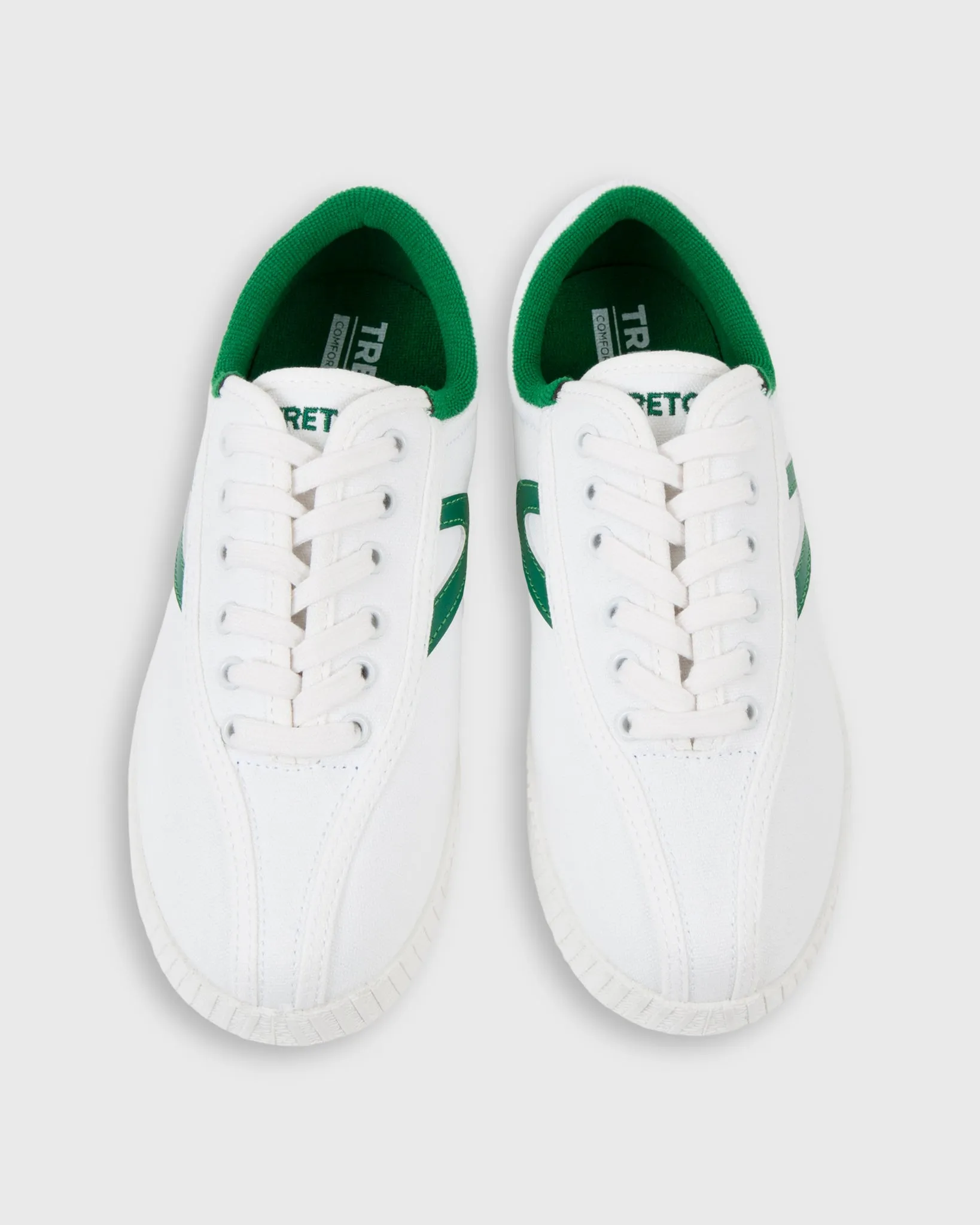 Women's Nylite Canvas Sneaker in White/Green