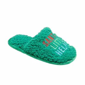 WONDERSHOP - KIDS -  Holiday Santa's Little Helper Scuff Slippers