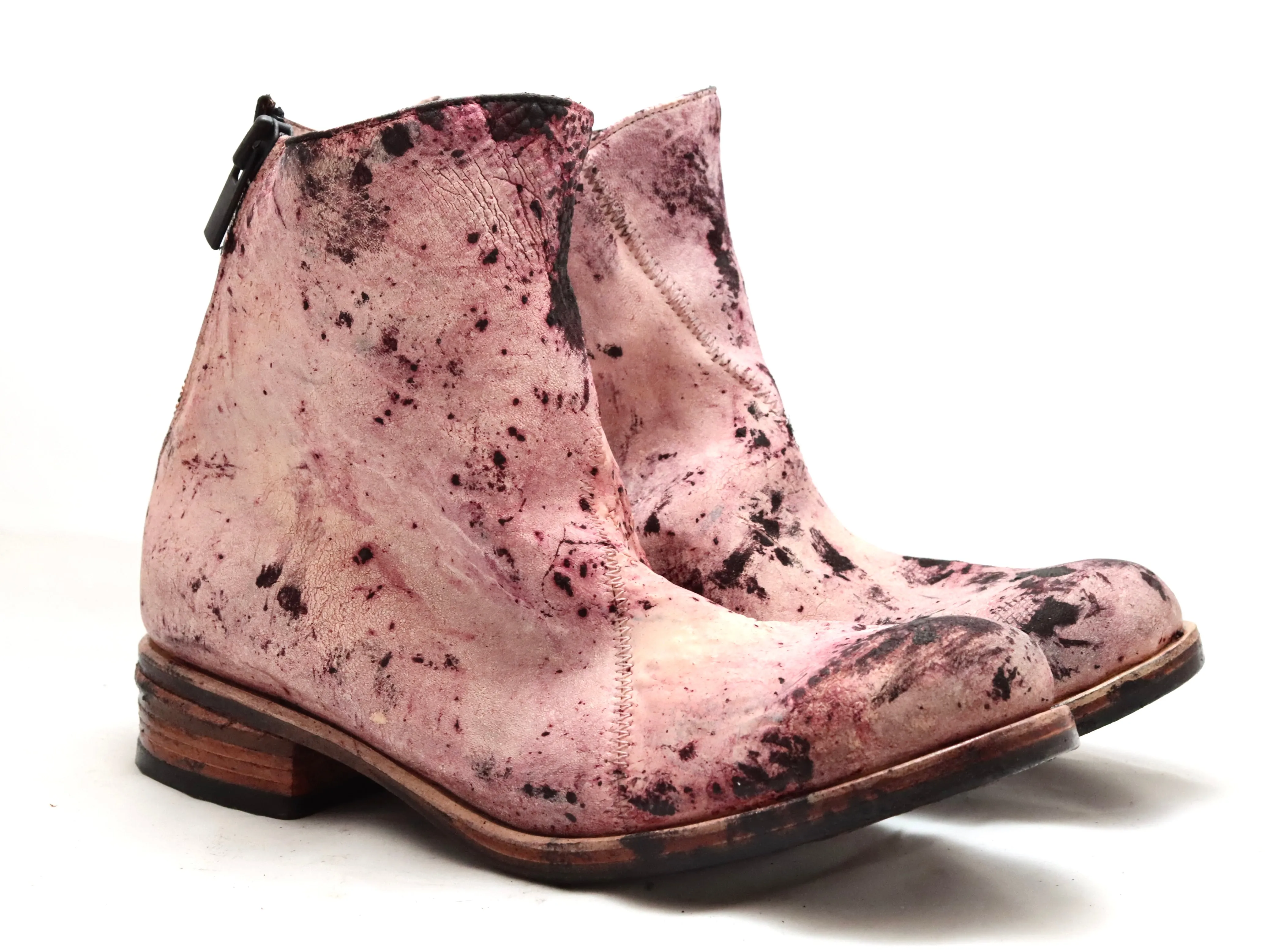 Zip back Boot  | pale rose overdye | culatta